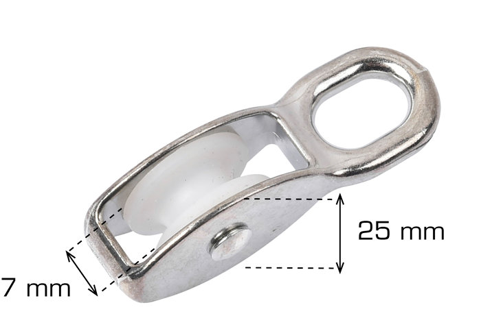 Blokkrulle elforsinket 7 mm